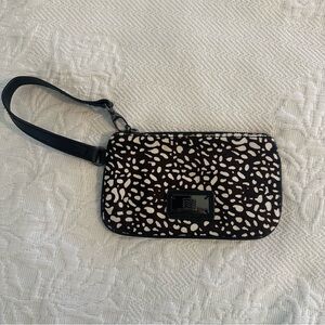 Geox Calf Hair Leather Wristlet